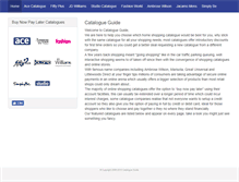Tablet Screenshot of catalogueguide.co.uk